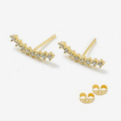 Boucles d'oreilles barettes long de l'oreille