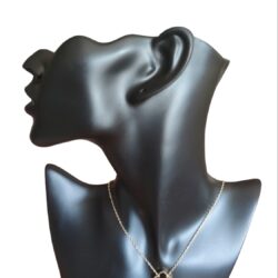 Collier trèfle noir