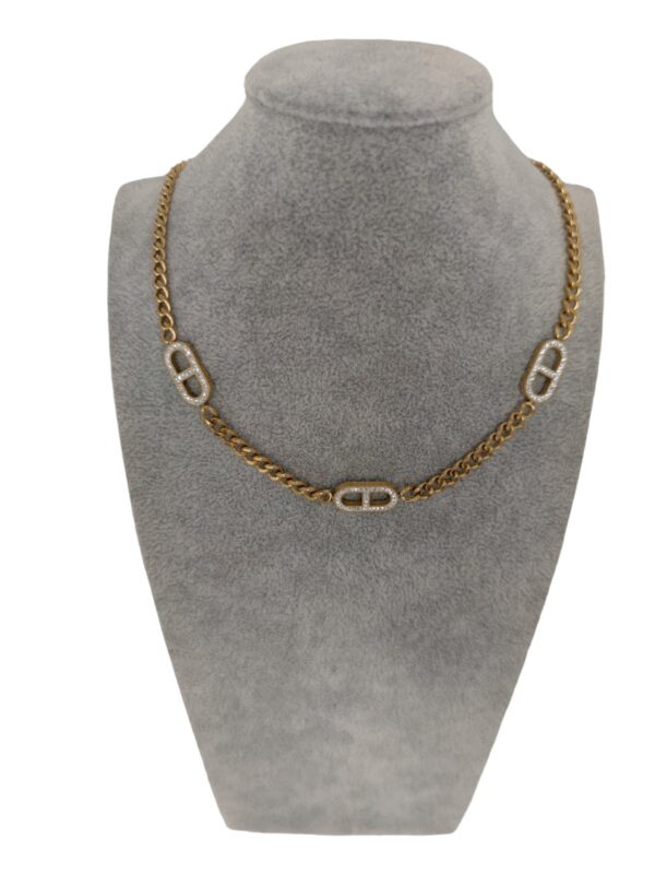 COLLIER CHAÎNE DIDI EN ACIER OR