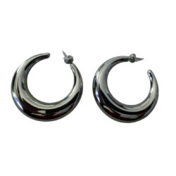 Créoles épaisses argenté