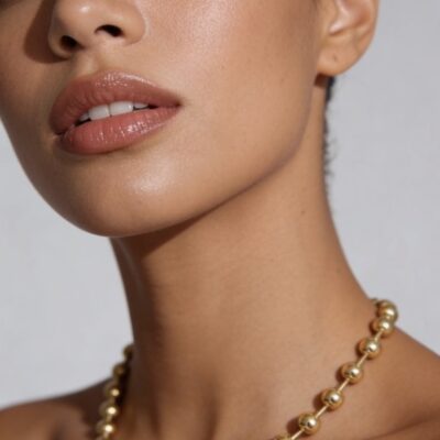Collier boule doré