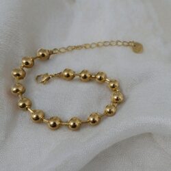 Bracelet boule doré