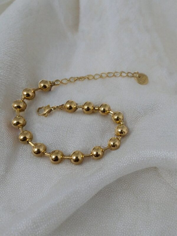 Bracelet boule doré