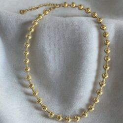 Collier boule doré